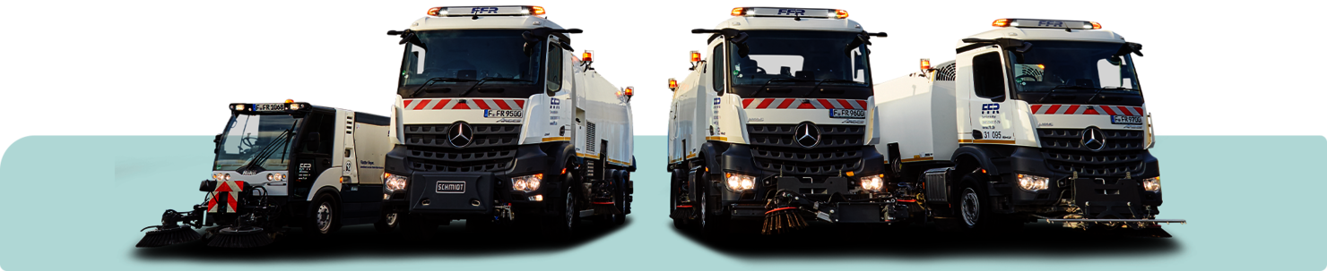 Vier FFR-Fahrzeuge